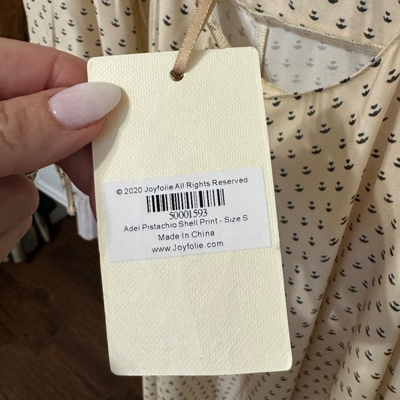 Joyfolie ADEL Dress in Pistachio Shell Print. NWT. Size Small. - Picture 6 of 6